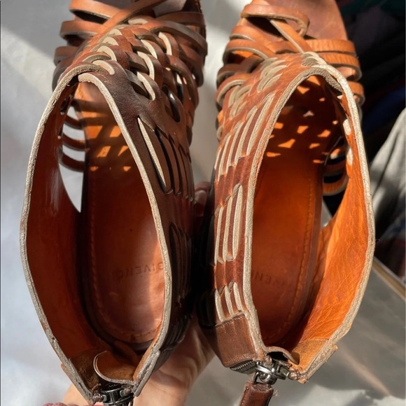 GIVENCHY Brown Leather Sandals size 7 - Picture 7 of 10